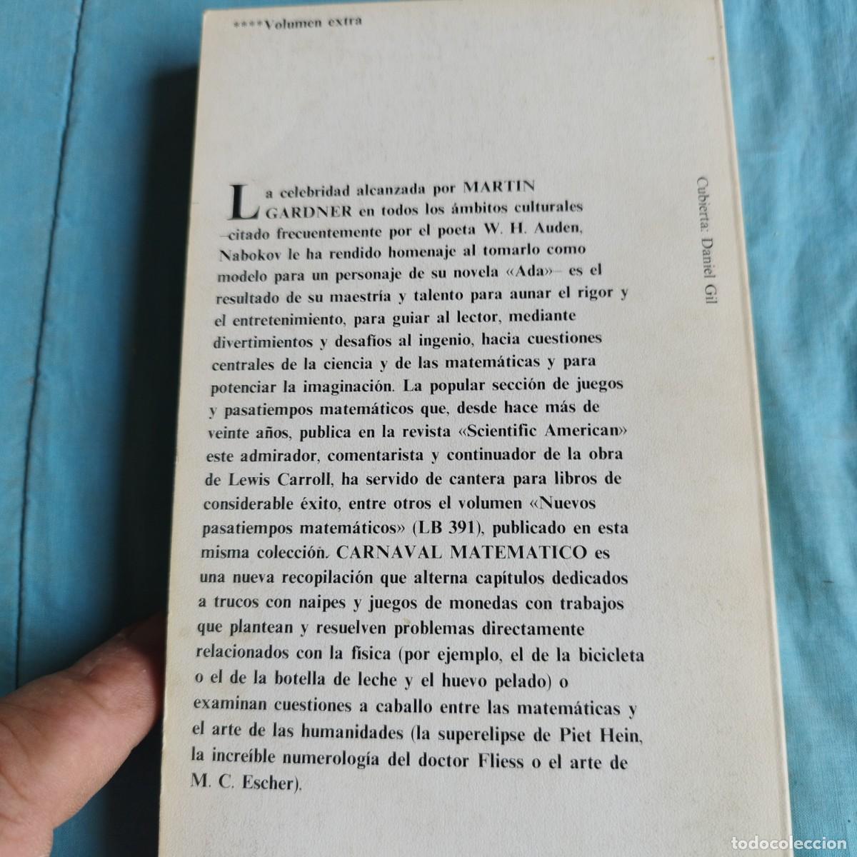 Libros de segunda mano de ciencias: CARNAVAL MATEMATICO / MARTIN GARDNER / GRAVOL 76 / ALIANZA - Foto 5