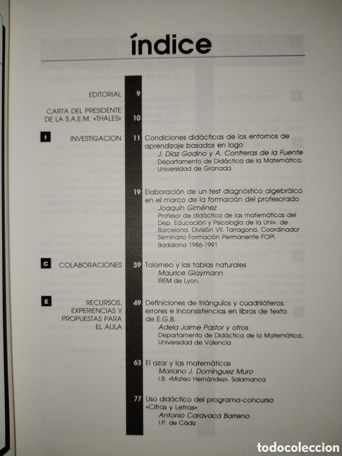 Libros de segunda mano de ciencias: Revista de matem&aacute;ticas Epsilon. N&ordm; 23 - Foto 2