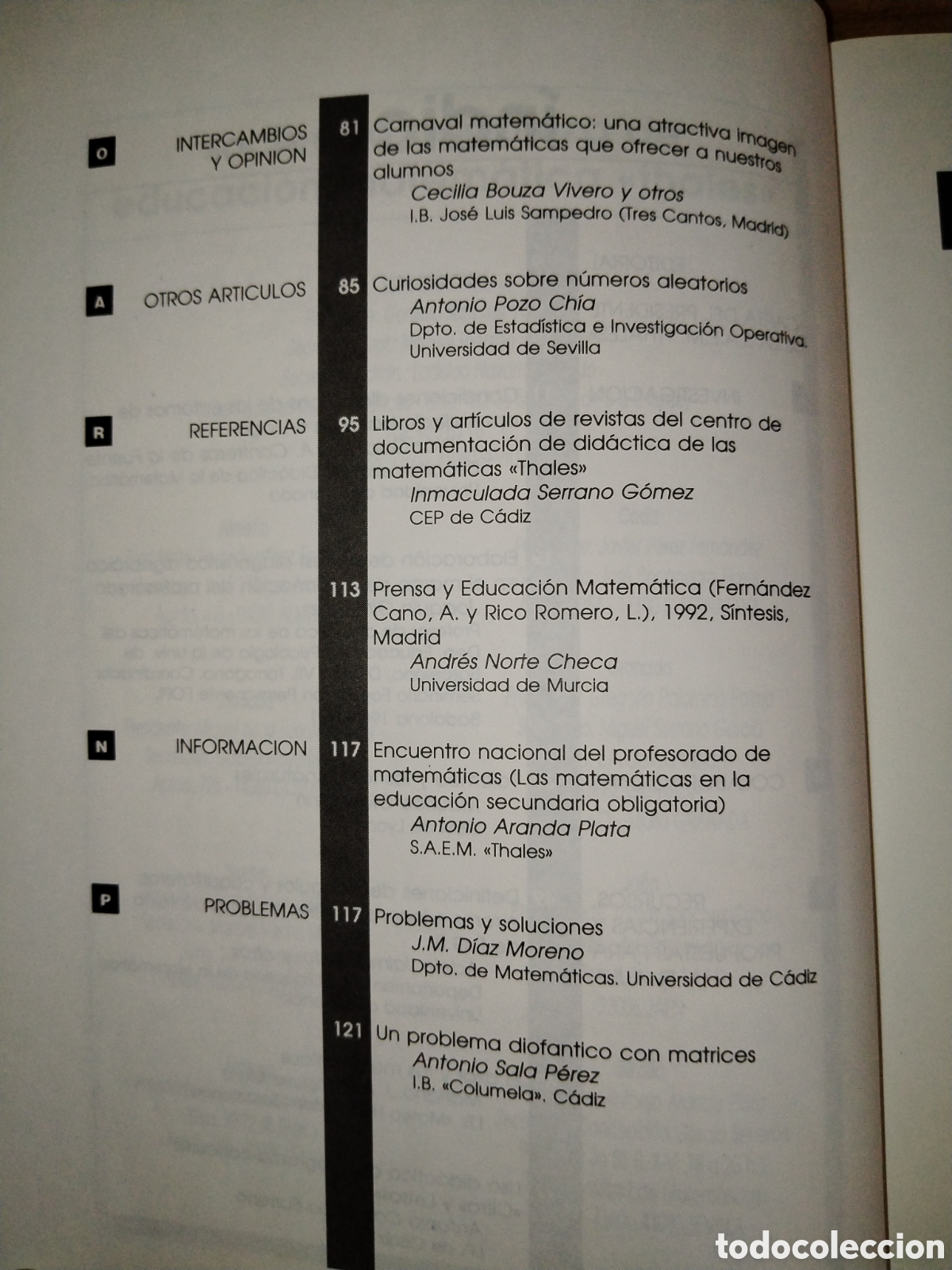 Libros de segunda mano de ciencias: Revista de matem&aacute;ticas Epsilon. N&ordm; 23 - Foto 3