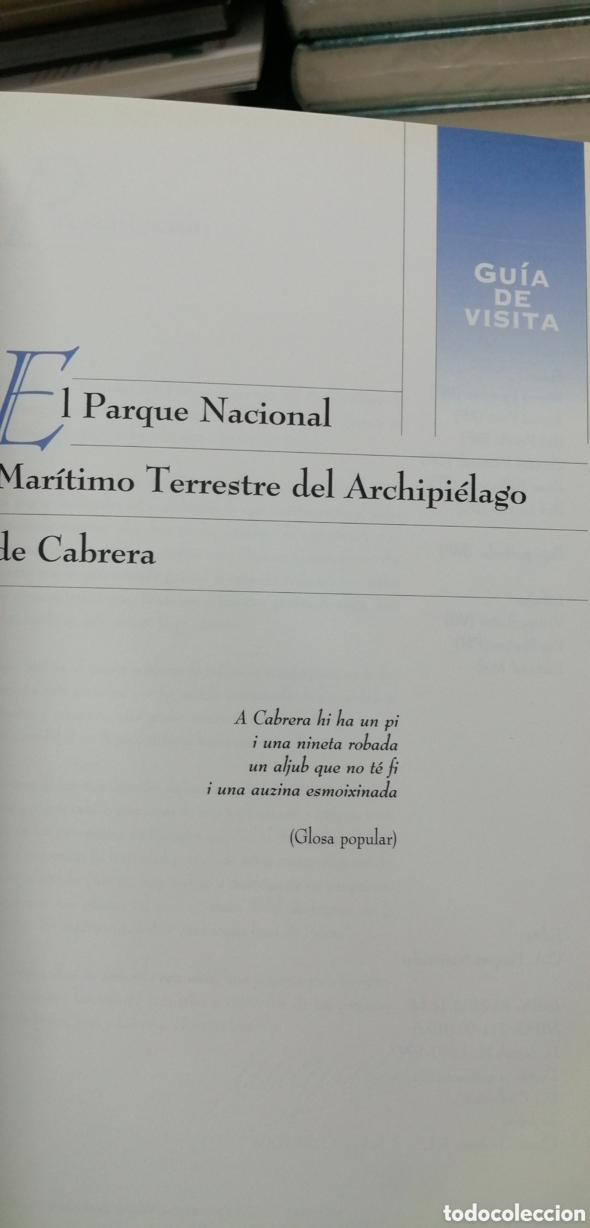 Libros de segunda mano: Cabrera El Parque Nacional Mar&iacute;timo Terrestre Gu&iacute;a de visita e Historia - Foto 5