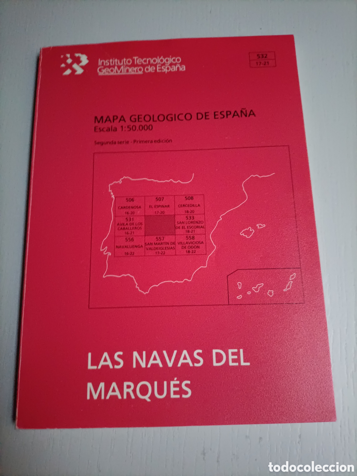 Libros de segunda mano: Las Navas del Marqu&eacute;s &Aacute;vila. Mapa geol&oacute;gico de Espa&ntilde;a - Foto 3
