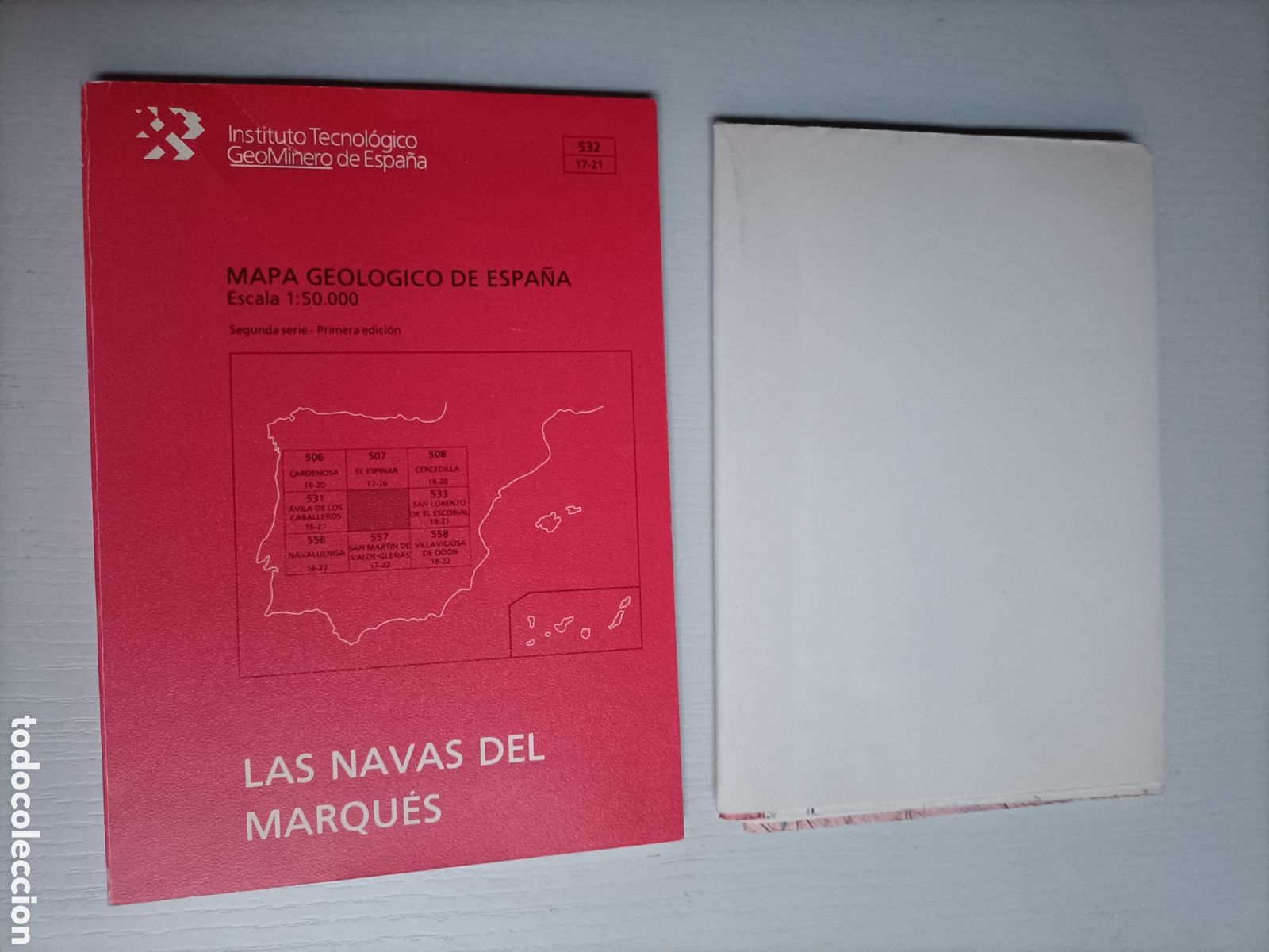 Libros de segunda mano: Las Navas del Marqu&eacute;s &Aacute;vila. Mapa geol&oacute;gico de Espa&ntilde;a - Foto 1