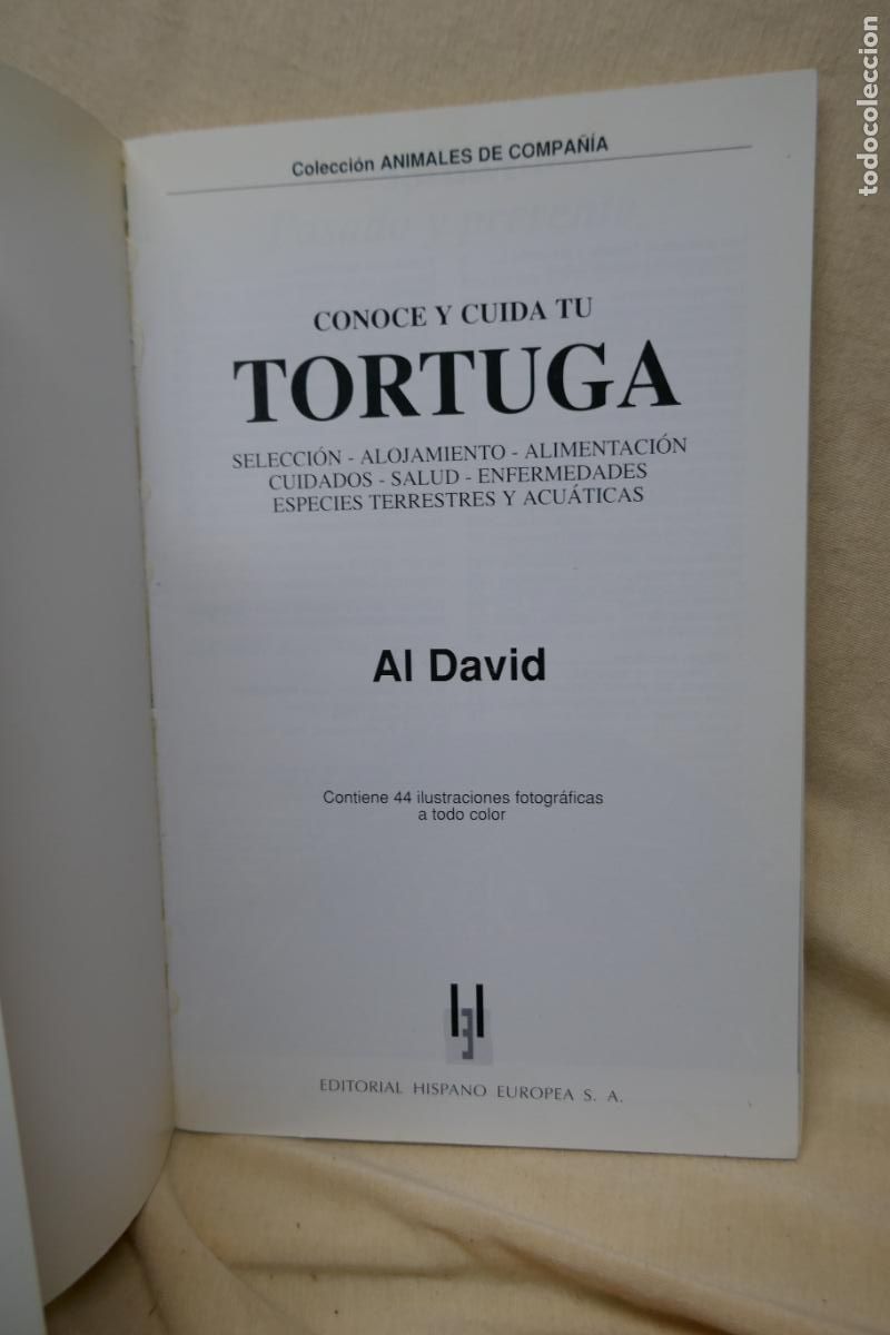 Libros de segunda mano: Conoce y cuida tu tortuga - Al David - Hispano Europea - Foto 4