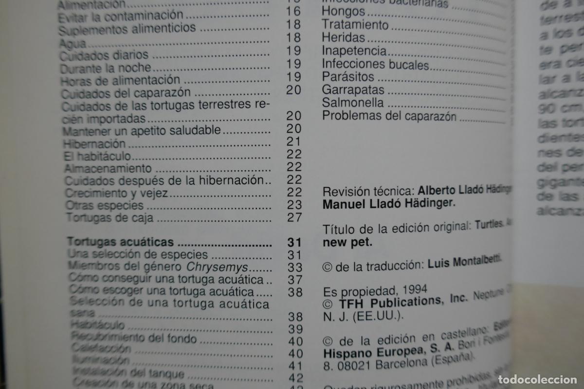 Libros de segunda mano: Conoce y cuida tu tortuga - Al David - Hispano Europea - Foto 6