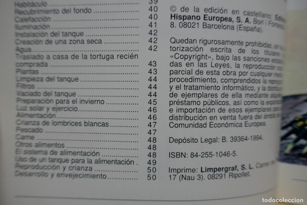Libros de segunda mano: Conoce y cuida tu tortuga - Al David - Hispano Europea - Foto 7