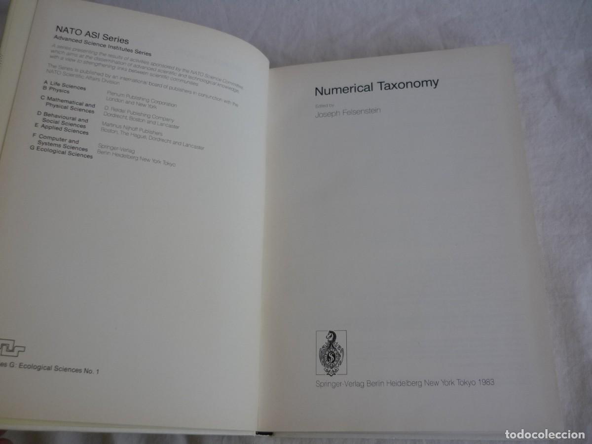 Libros de segunda mano: Numerical Taxonomy J. Felsenstein, 1983, en ingl&eacute;s - Foto 5