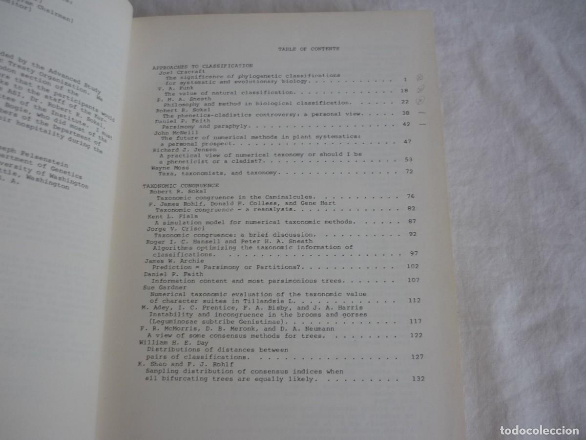 Libros de segunda mano: Numerical Taxonomy J. Felsenstein, 1983, en ingl&eacute;s - Foto 7