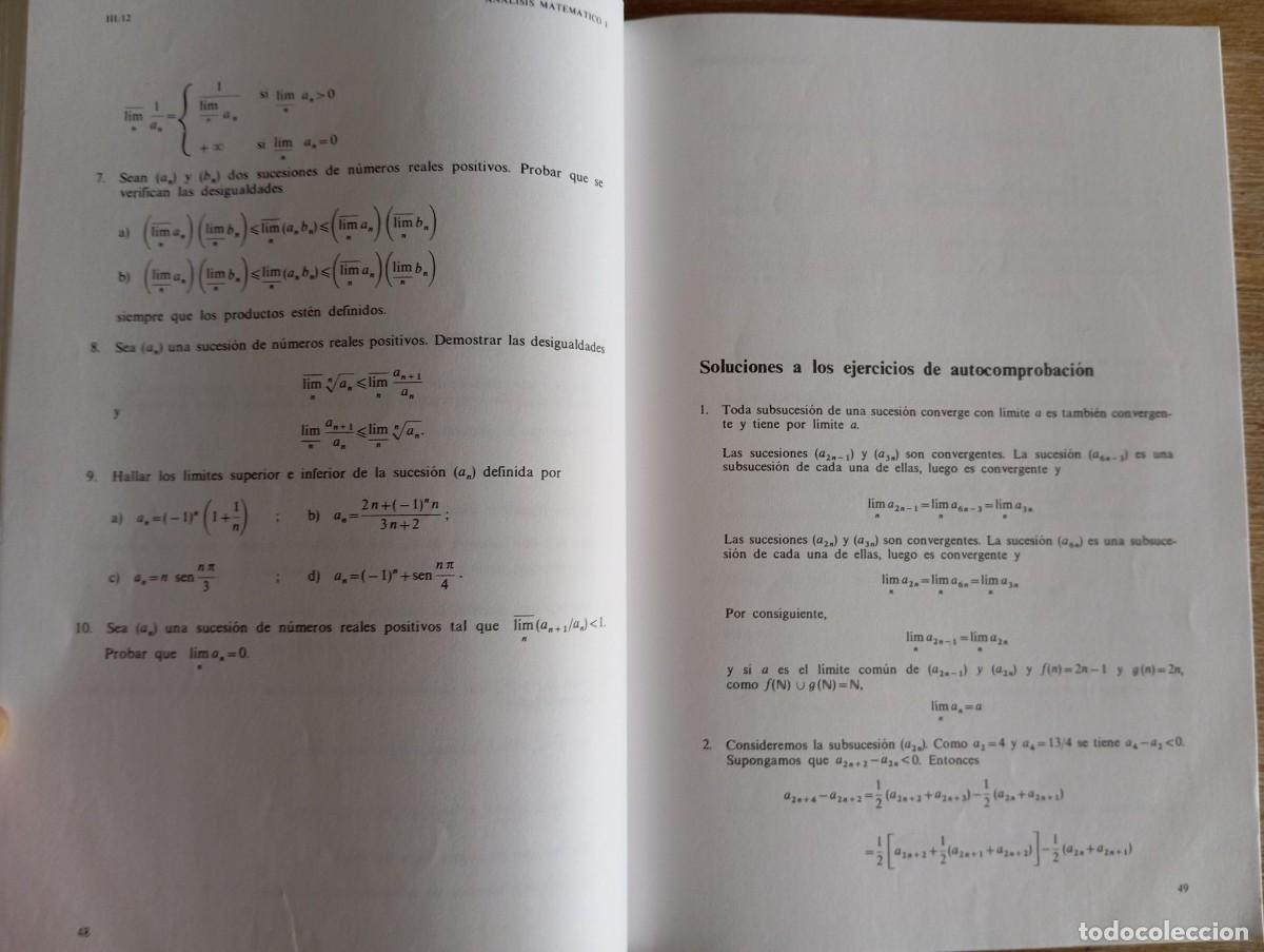 Libros de segunda mano de ciencias: ANALISIS MATEMATICO I - UNED - Foto 2