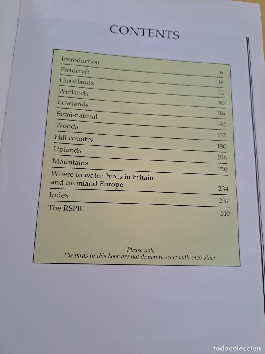 Libros de segunda mano: ROB HUME - DISCOVERING BIRDS - RSPB 1992 - IDIOMA INGLES - Foto 4