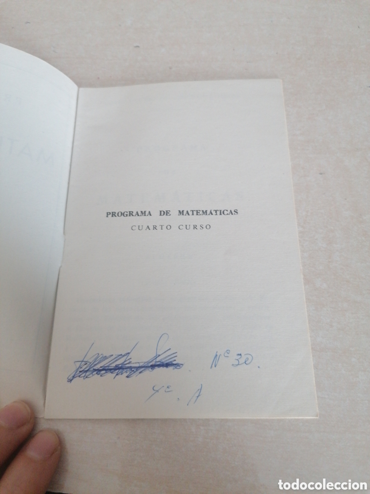 Libros de segunda mano de ciencias: Programa de matem&aacute;ticas - Foto 2