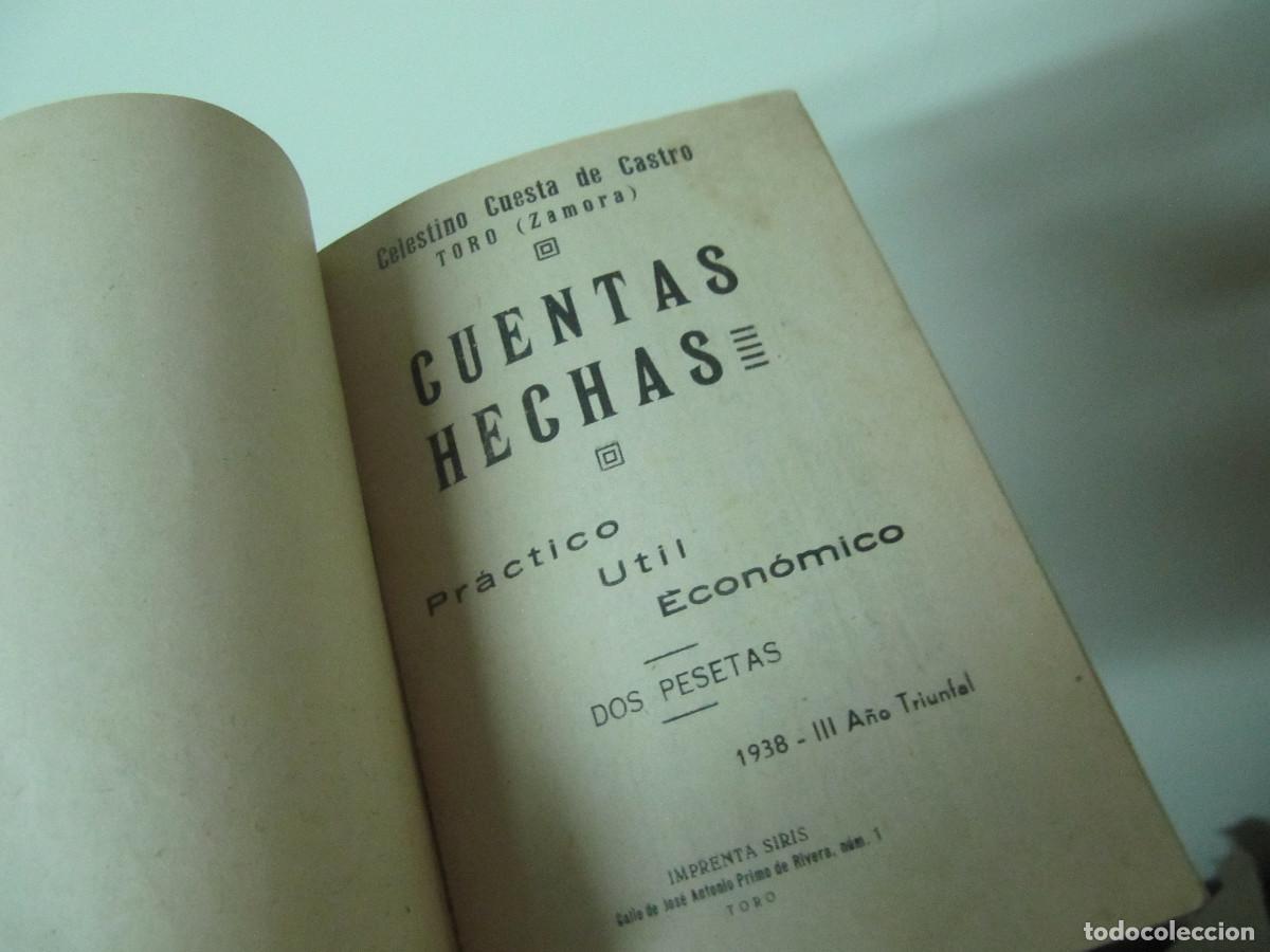 Libros de segunda mano de ciencias: CUENTAS HECHAS CELESTINO CUESTA DE CASTRO 1938 - Foto 3
