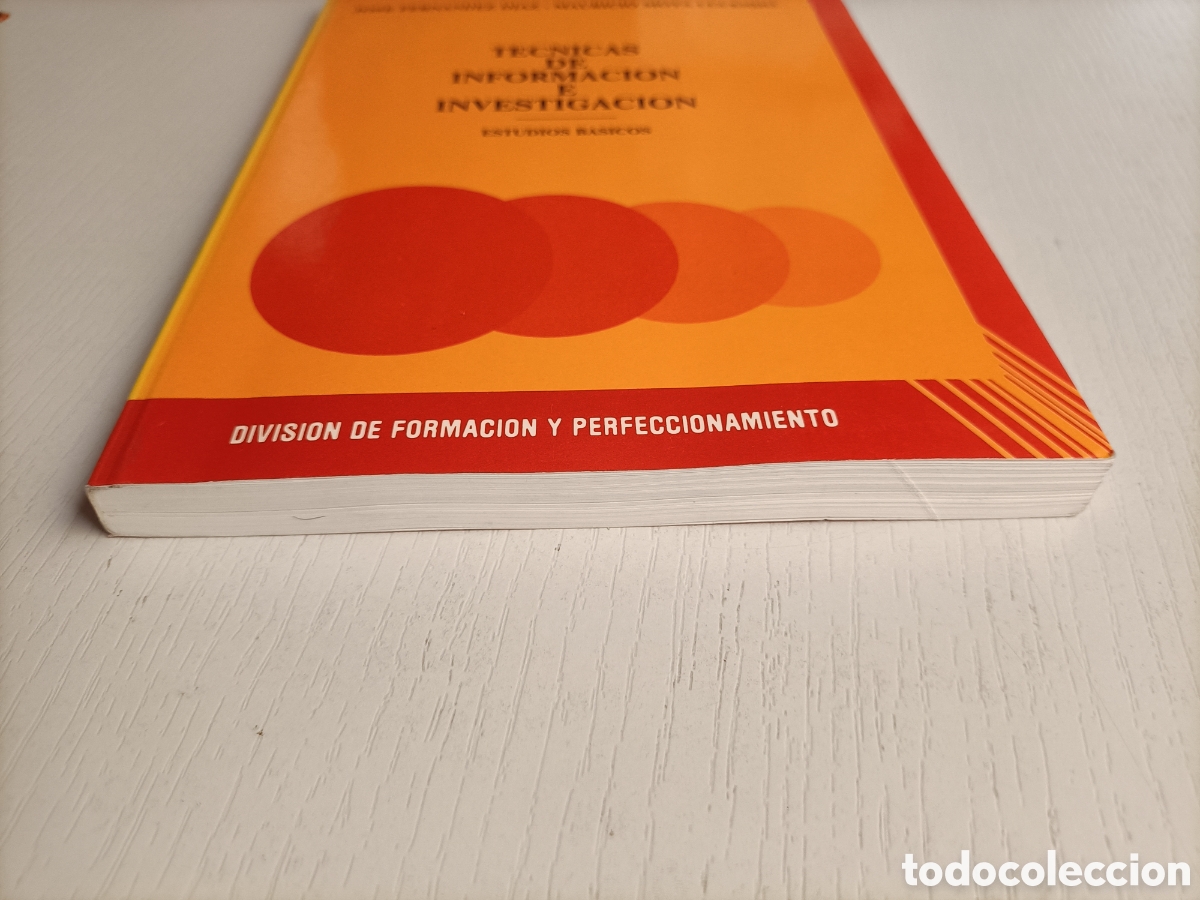 Libros de segunda mano de ciencias: T&eacute;cnicas de informaci&oacute;n e investigaci&oacute;n. Estudios b&aacute;sicos Jos&eacute; Fern&aacute;ndez D&iacute;az - Foto 3