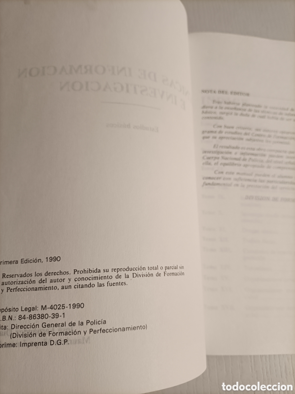 Libros de segunda mano de ciencias: T&eacute;cnicas de informaci&oacute;n e investigaci&oacute;n. Estudios b&aacute;sicos Jos&eacute; Fern&aacute;ndez D&iacute;az - Foto 7