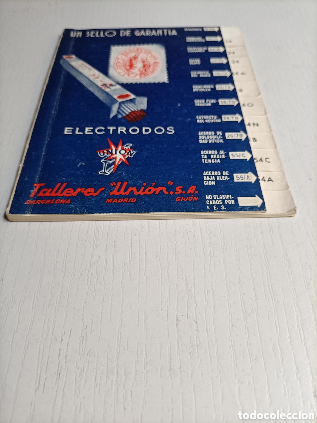 Libros de segunda mano de ciencias: Electrodos. Talleres Uni&oacute;n - Foto 3