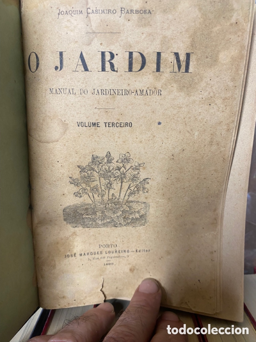 Libros de segunda mano: Libro antiguo 1893 . O jardim - Foto 3