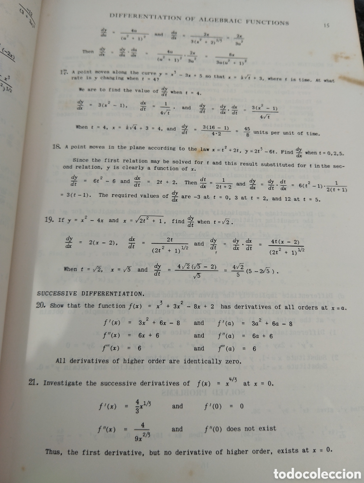 Libros de segunda mano de ciencias: THEORY AND PROBLEMS OF DIFFERENTIAL AND INTEGRAL CALCULUS. INCLUDING 974 SOLVED PROBLEMS. FRANK AYR - Foto 2