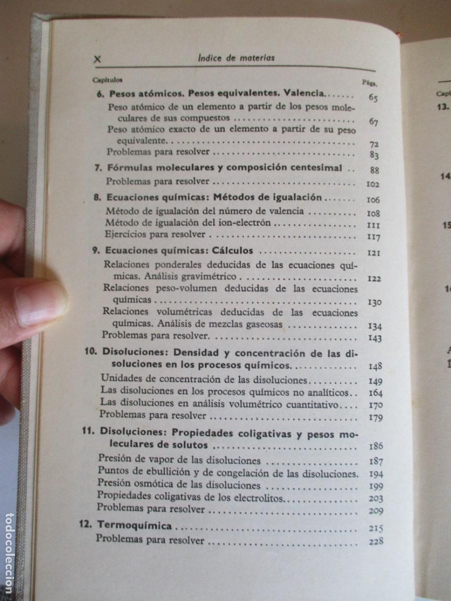 Libros de segunda mano de ciencias: JOS&Eacute; IBARZ Problemas de Qu&iacute;mica General W28955 - Foto 3