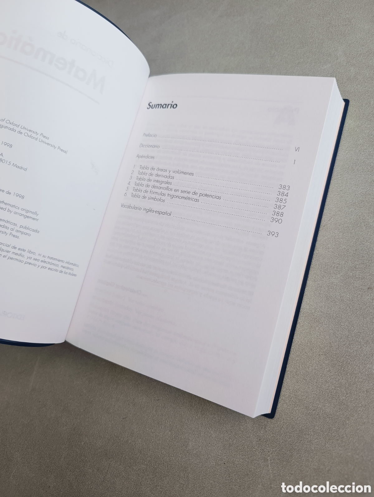 Libros de segunda mano de ciencias: Matem&aacute;ticas. Christopher Clapham. Diccionarios Oxford Complutense. - Foto 6