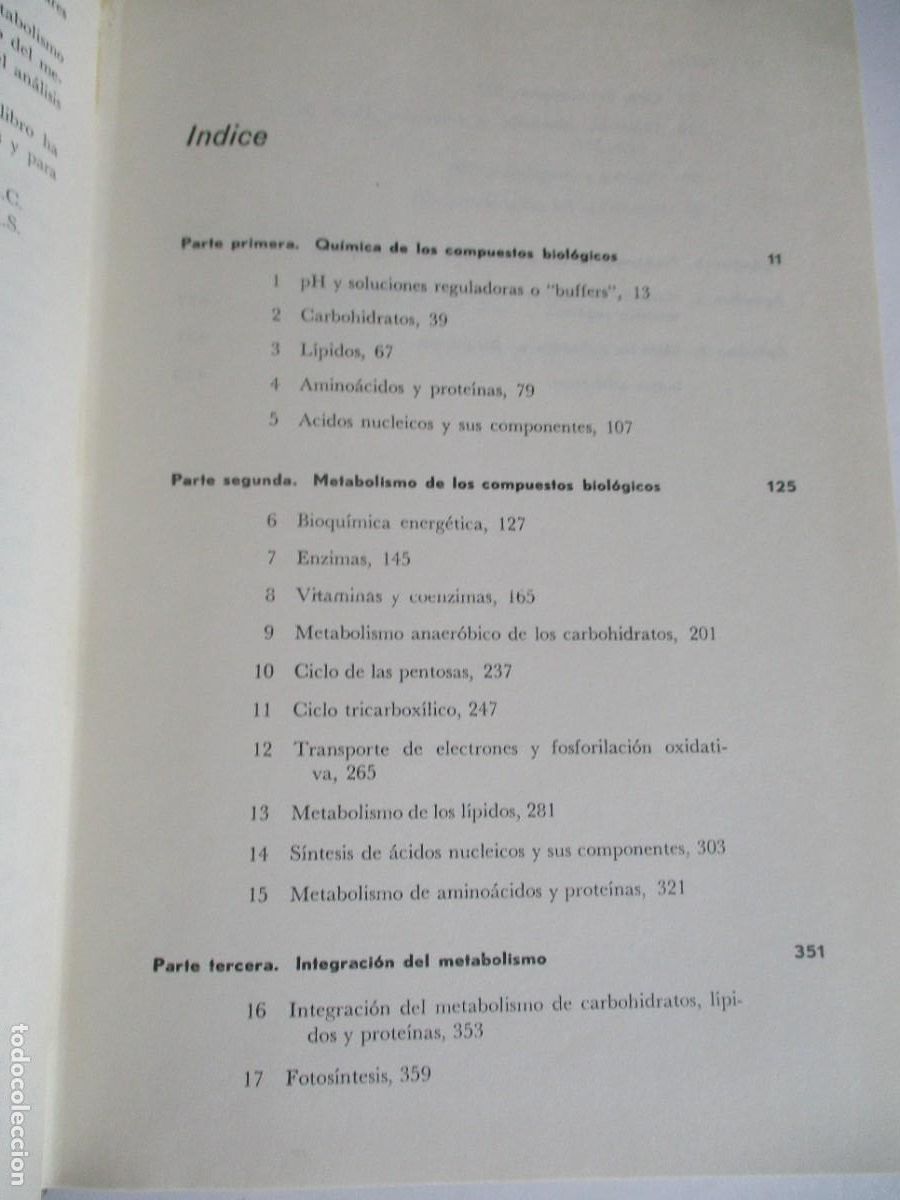 Libros de segunda mano de ciencias: ERIC E. CONN , P.K. STUMPF Bioqu&iacute;mica fundamental W28968 - Foto 3