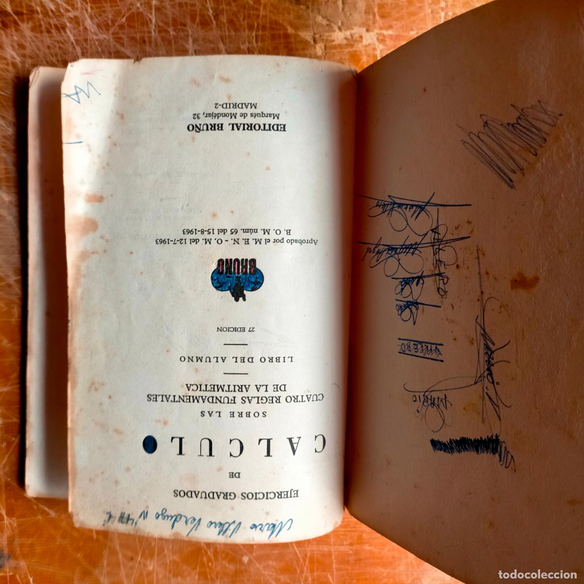 Libros de segunda mano de ciencias: ejercicios de calcullo ediciones bruno 1971 portada pegatina aviaco - Foto 2