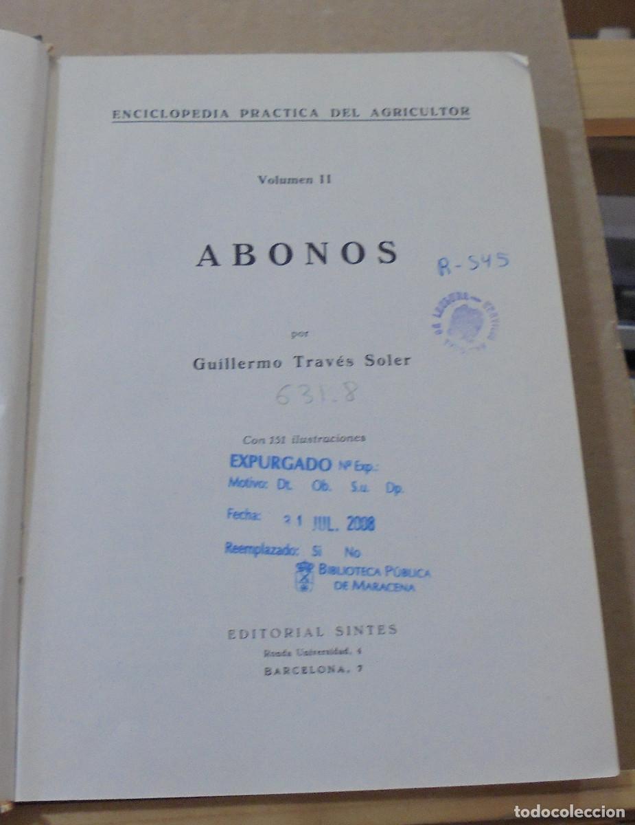 Libros de segunda mano: Abonos. Guillermo Trav&eacute;s Soler - Foto 2