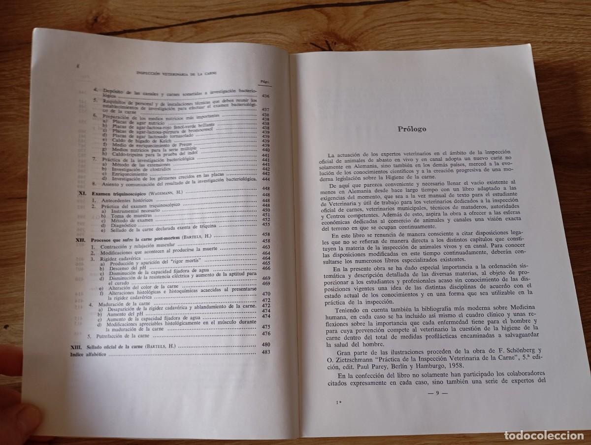 Libros de segunda mano: Inspecci&oacute;n veterinaria de la carne H. Bartels - Foto 4