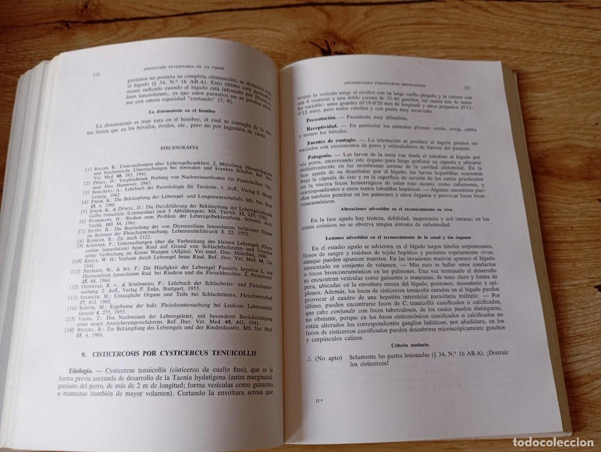 Libros de segunda mano: Inspecci&oacute;n veterinaria de la carne H. Bartels - Foto 7