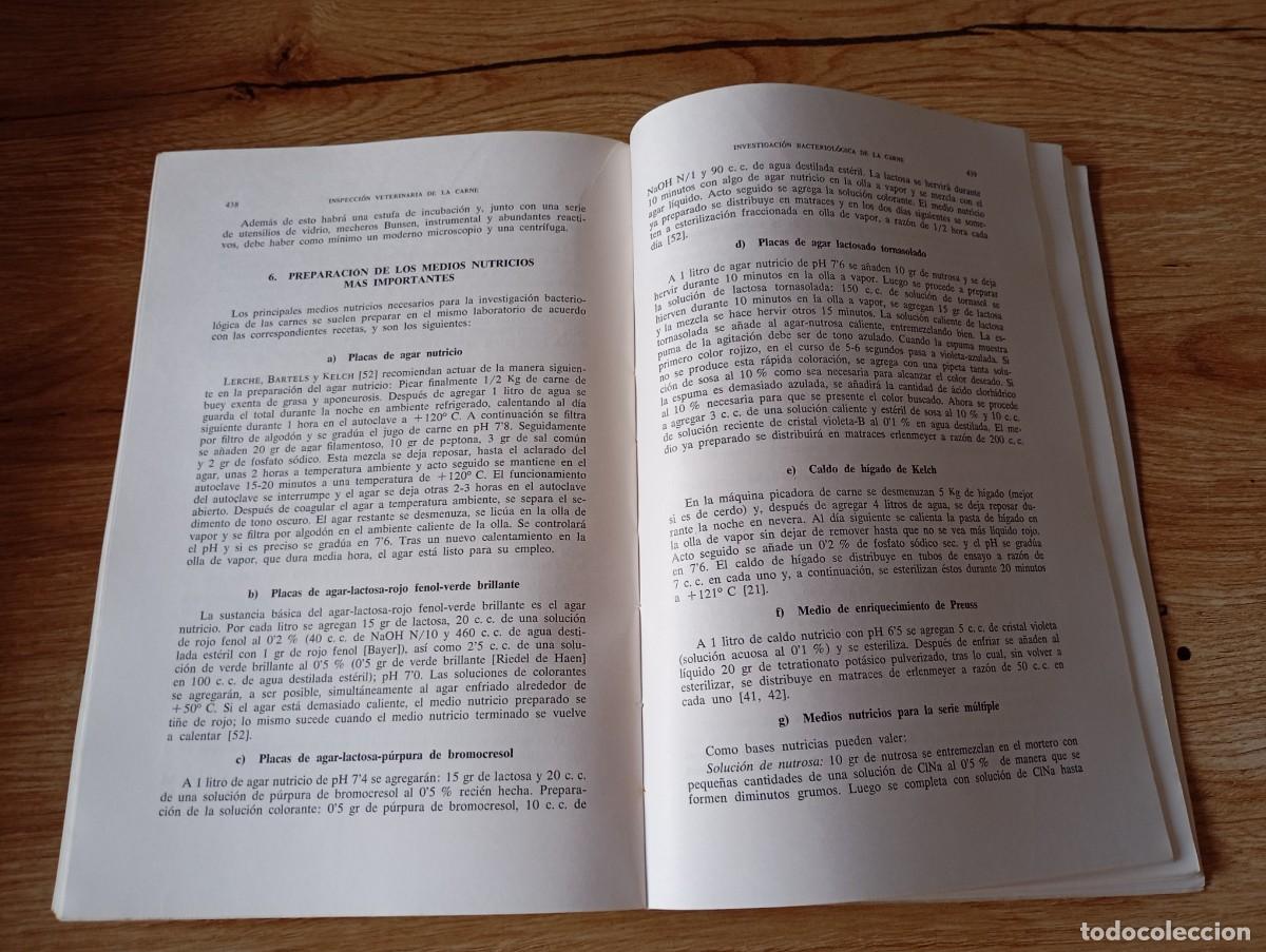 Libros de segunda mano: Inspecci&oacute;n veterinaria de la carne H. Bartels - Foto 8