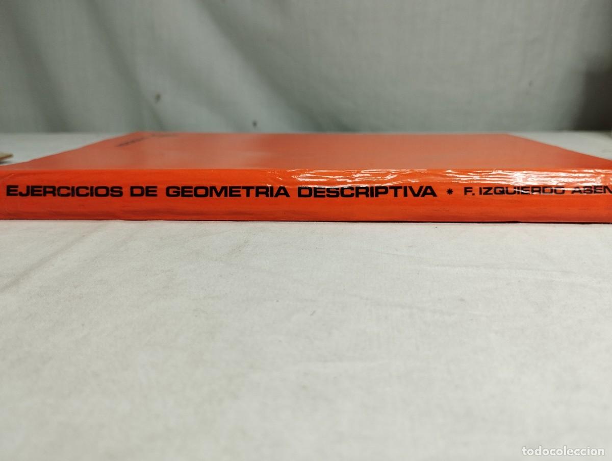 Libros de segunda mano de ciencias: Ejercicios de geometr&iacute;a descriptiva. F. Izquierdo. - Foto 3