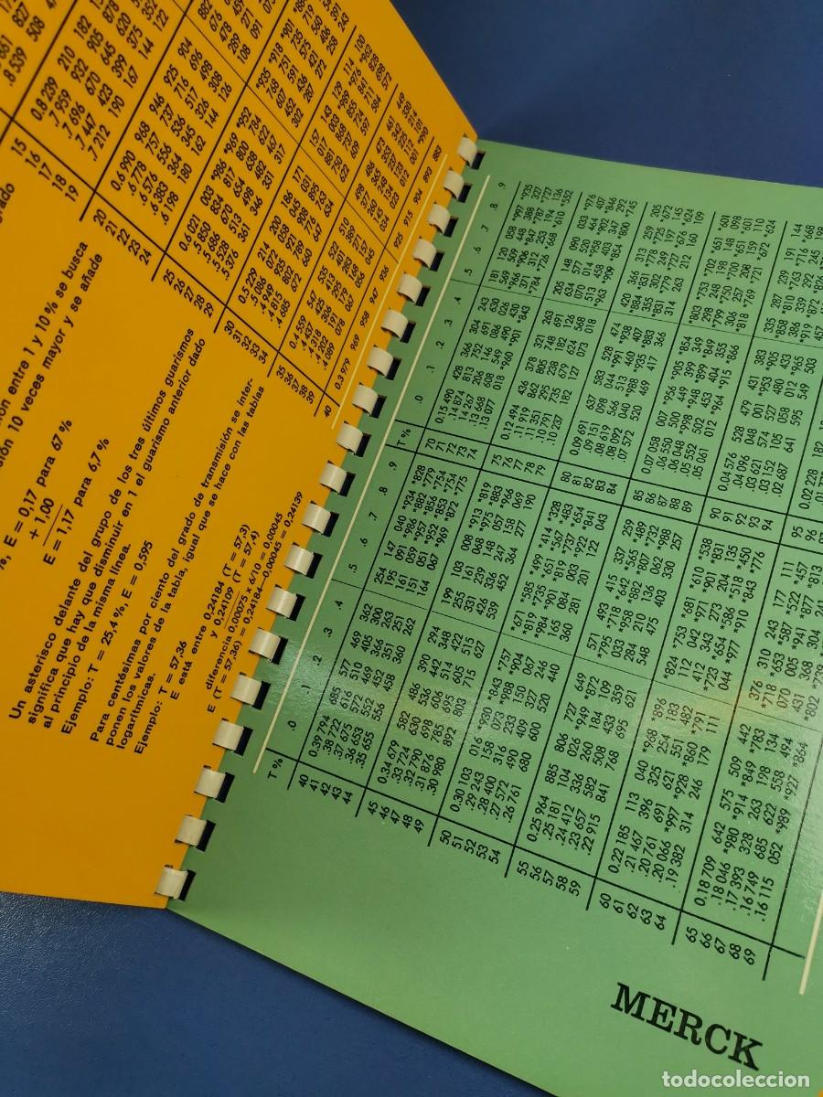 Libros de segunda mano de ciencias: Tablas auxiliares para el laboratorio qu&iacute;mico - Foto 8