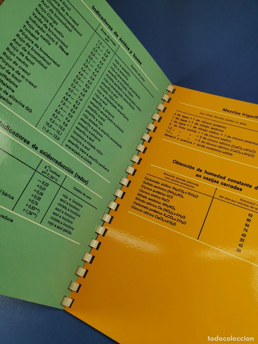 Libros de segunda mano de ciencias: Tablas auxiliares para el laboratorio qu&iacute;mico - Foto 9