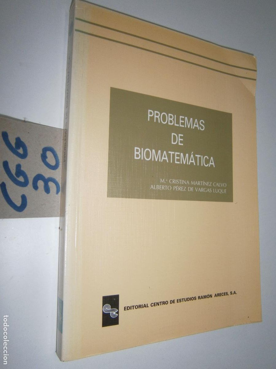 Libros de segunda mano de ciencias: ANTIGUO LIBRO DE TEXTO - PROBLEMAS DE BIOMATEMATICA - Foto 1