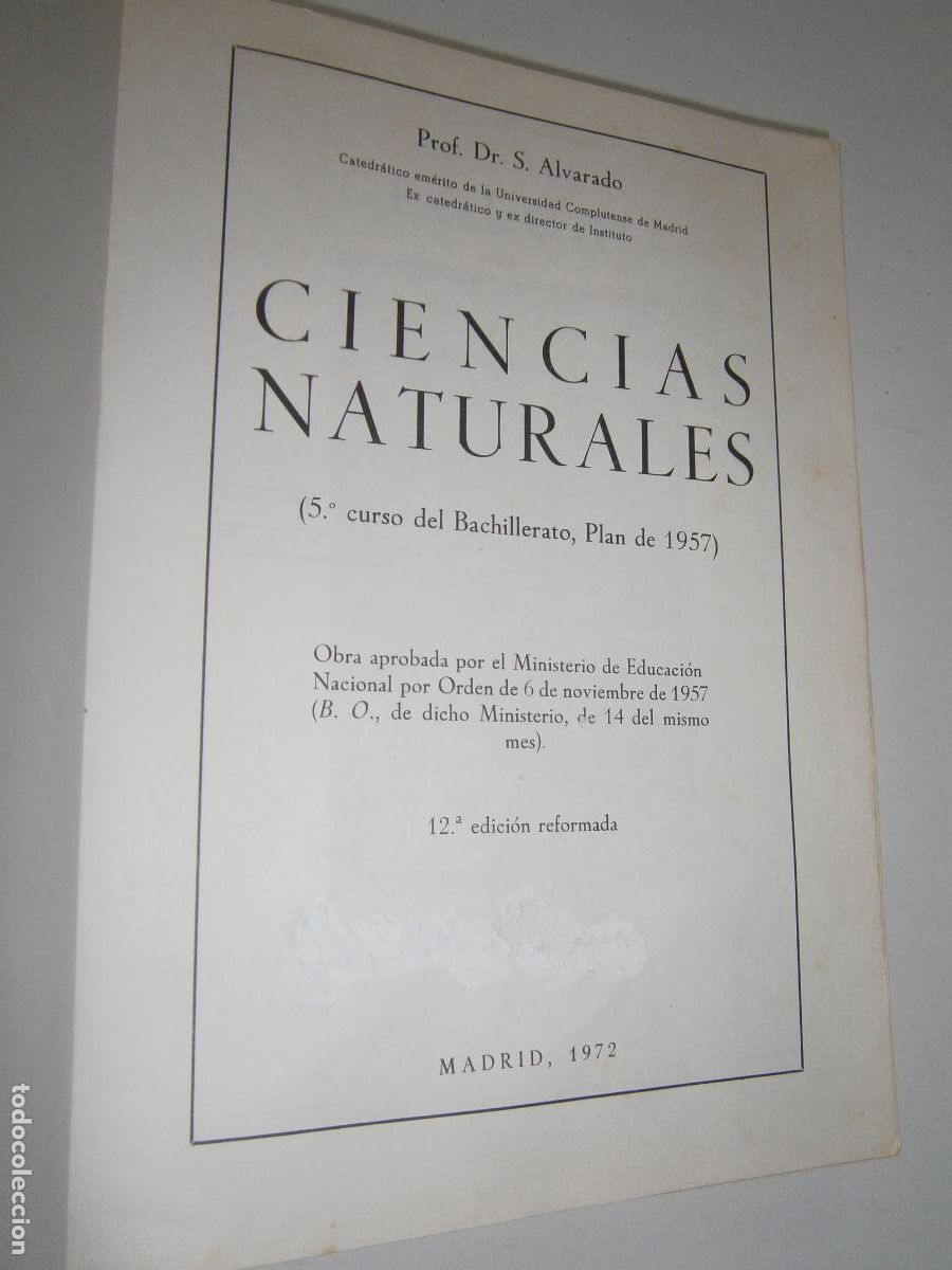 Libros de segunda mano de ciencias: ANTIGUO LIBRO DE TEXTO - CIENCIAS NATURALES - Foto 3