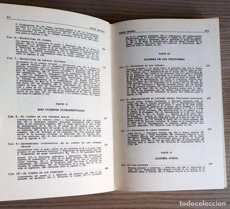 Libros de segunda mano de ciencias: ALGEBRA MODERNA - A. LENTIN Y J. RIVAUD - EDITORIAL AGUILAR. 1973 - Foto 4