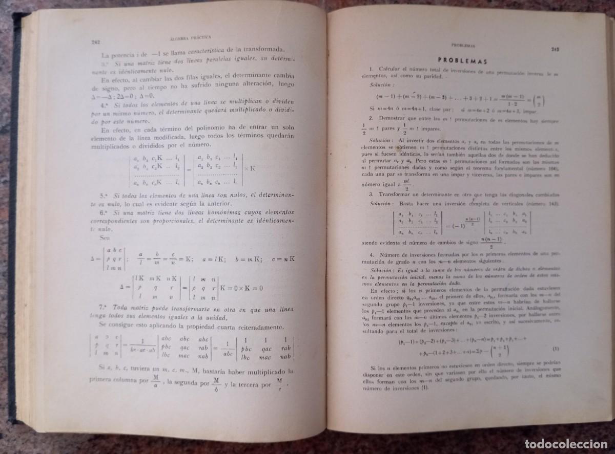 Libros de segunda mano de ciencias: ALGEBRA PRACTICA - CARLOS MATAIX - Foto 9