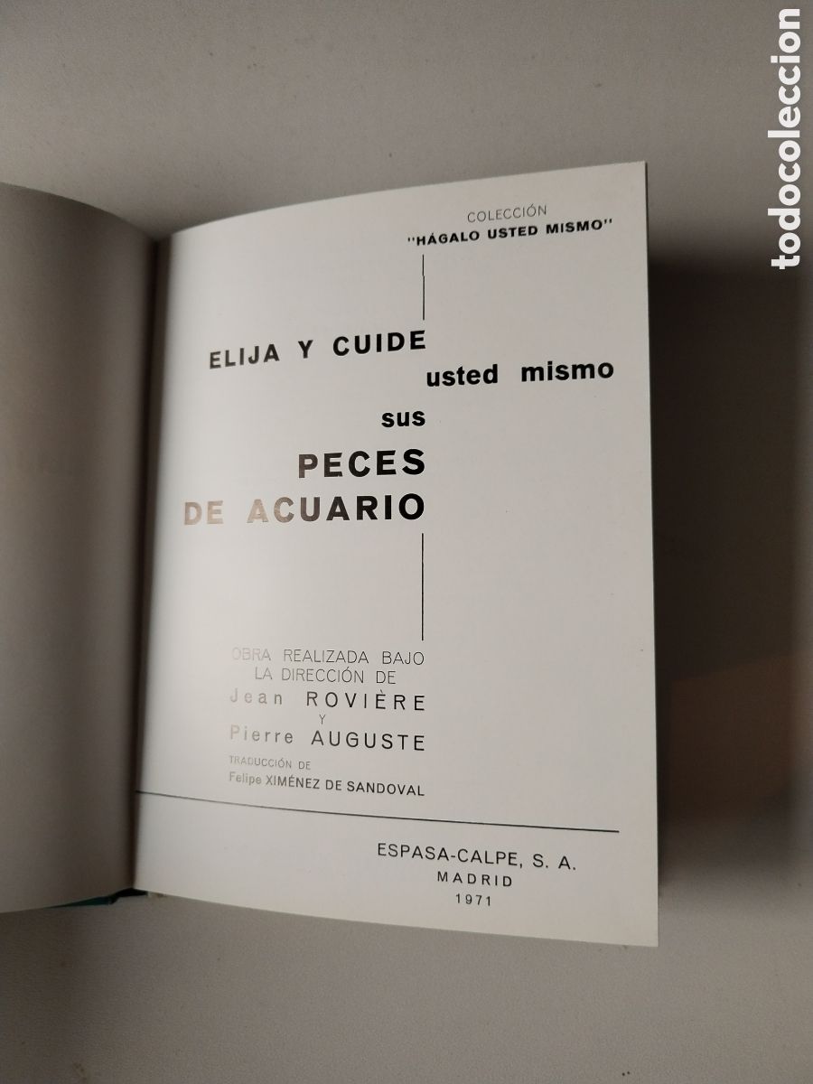 Libros de segunda mano: ELIJA Y CUIDE SUS PECES DE ACUARIO - Foto 2