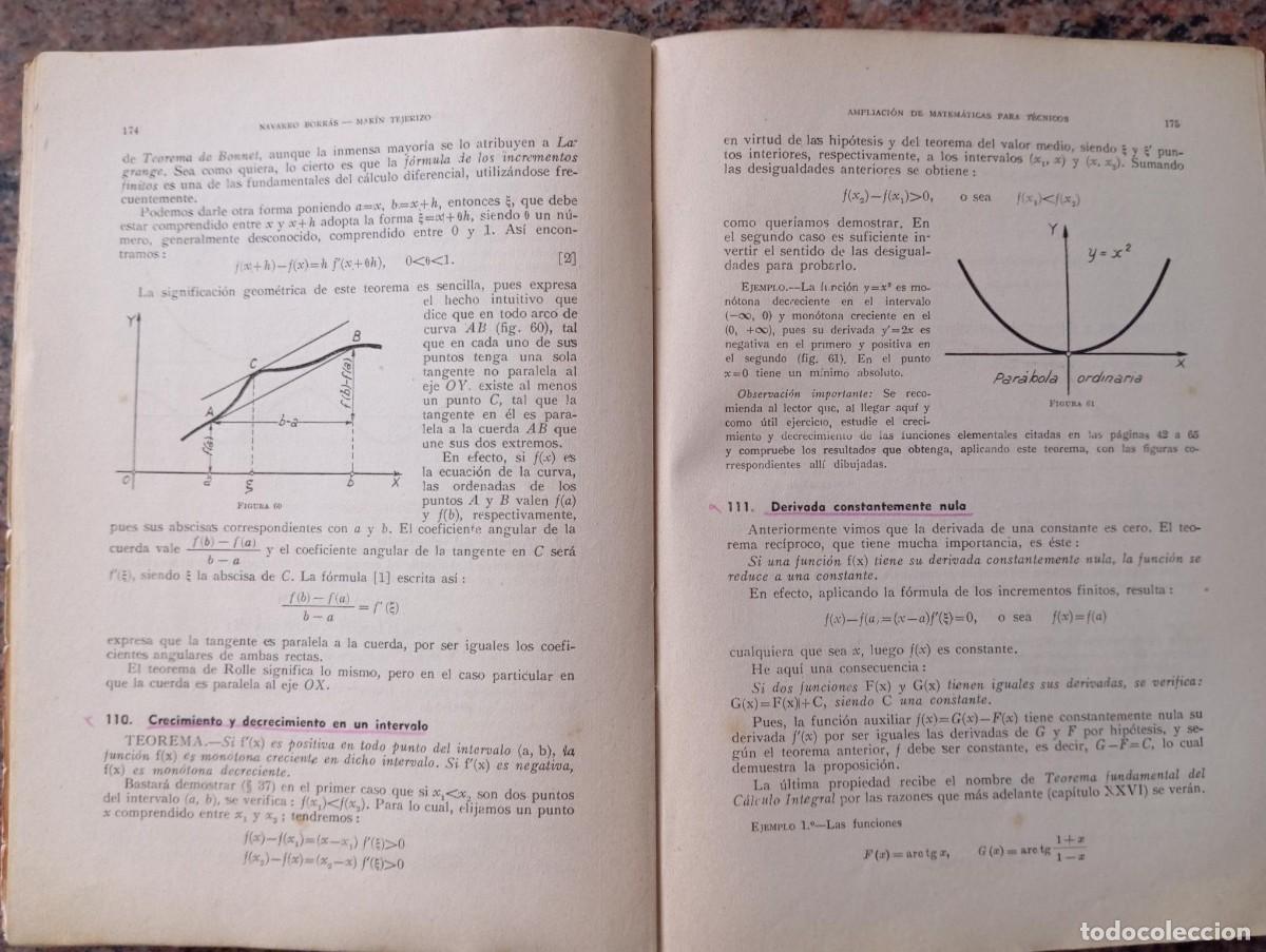 Libros de segunda mano de ciencias: AMPLIACION DE MATEMATICOS PARA TECNICOS - NAVARRO - Foto 4