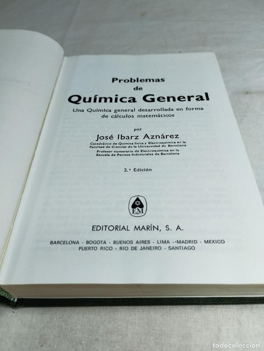 Libros de segunda mano de ciencias: Problemas de qu&iacute;mica general. J. Ibarz - Foto 2