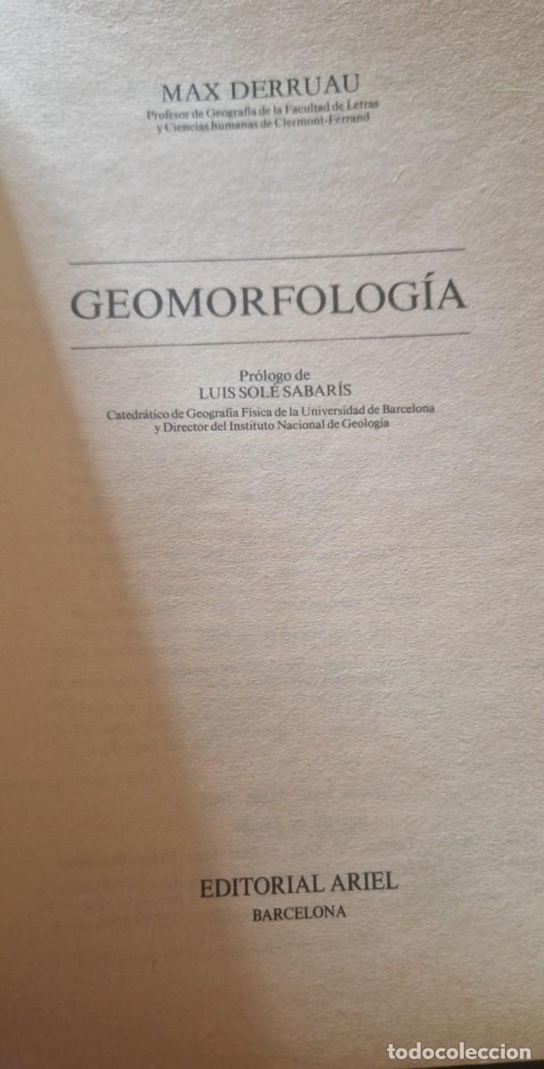 Libros de segunda mano: GEOMORFOLOGIA, Max Derruau - Foto 2