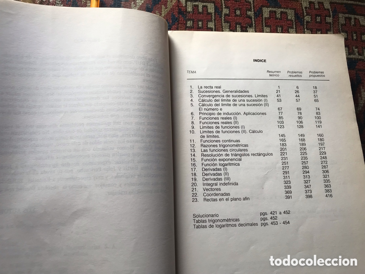 Libros de segunda mano de ciencias: Curso pr&aacute;ctico de matem&aacute;ticas. 2&ordm; BUP. Edunsa. F. Gonz&aacute;lez. J. Villanova - Foto 4