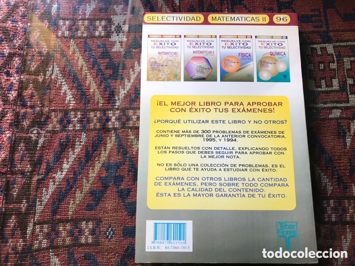 Libros de segunda mano de ciencias: Resuelve con &eacute;xito tu selectividad. Matem&aacute;ticas II. E. Tebar Flores. Dif&iacute;cil - Foto 3