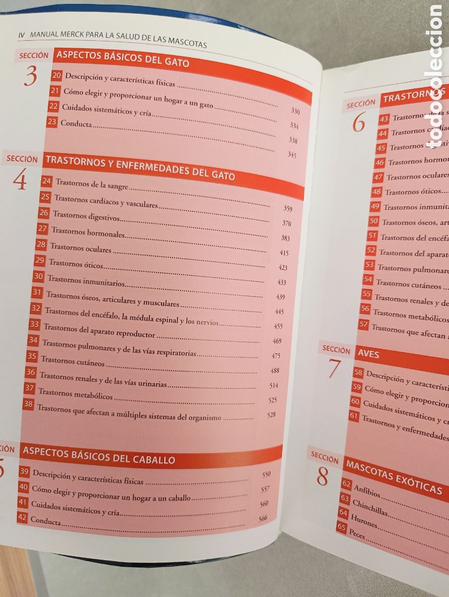 Libros de segunda mano: Manual Merck para la salud de las Mascotas. - Foto 7