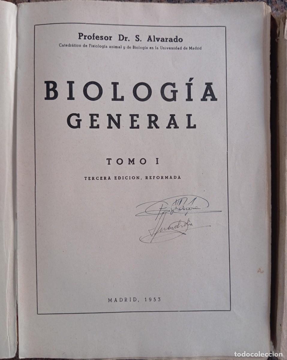 Libros de segunda mano: BIOLOGIA GENERAL - S. ALVARADO - 2 TOMOS - Foto 2
