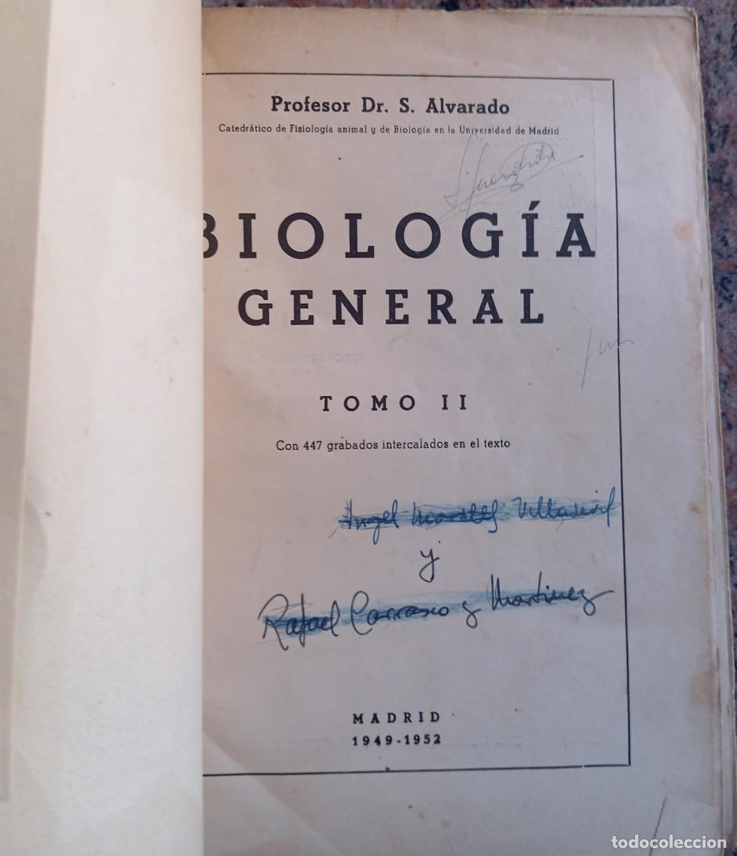 Libros de segunda mano: BIOLOGIA GENERAL - S. ALVARADO - 2 TOMOS - Foto 7