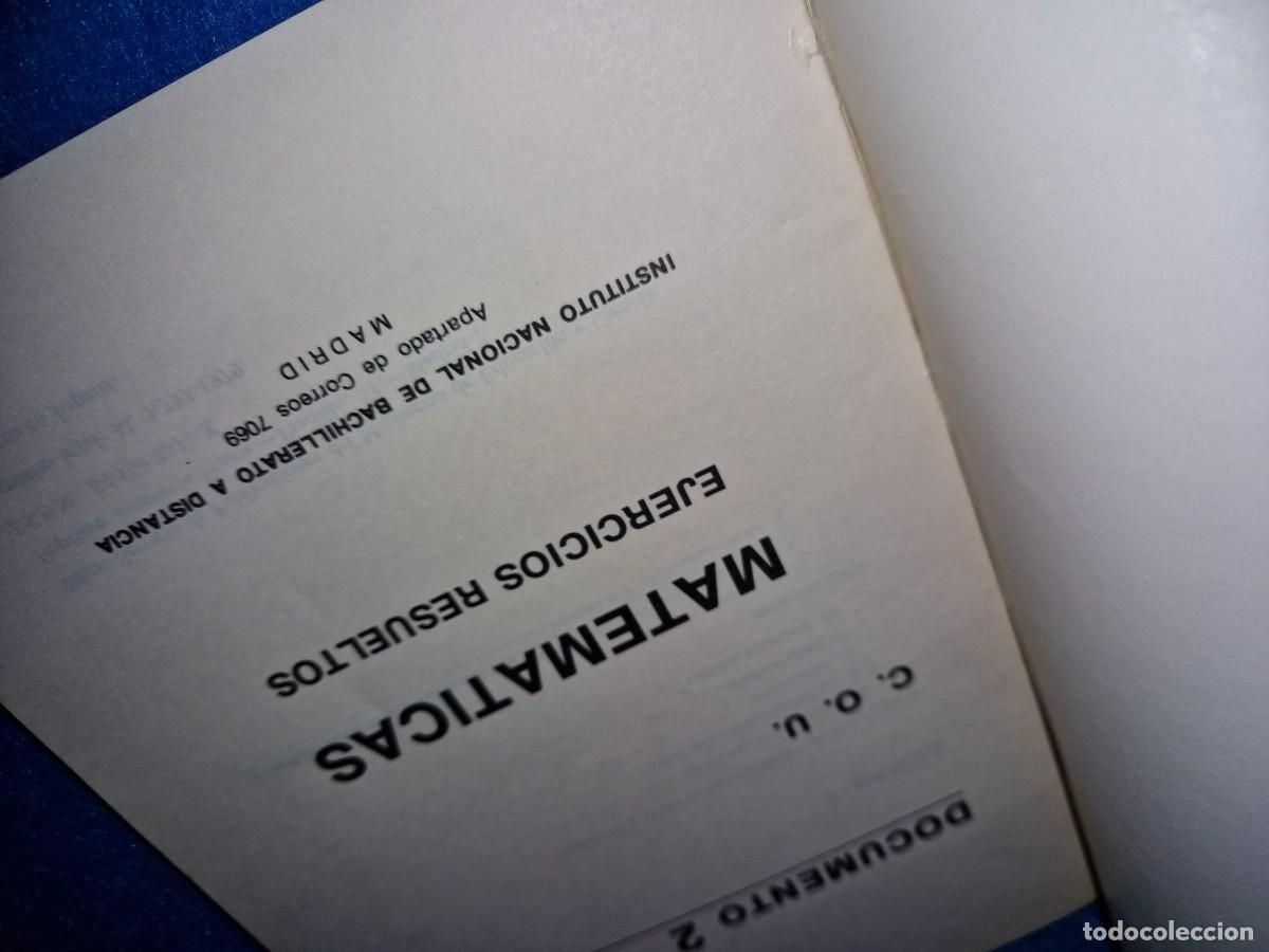 Libros de segunda mano de ciencias: INBAD MATEMATICAS DOCUMENTOS 2 EJERCICIOS RESUELTOS - Foto 2