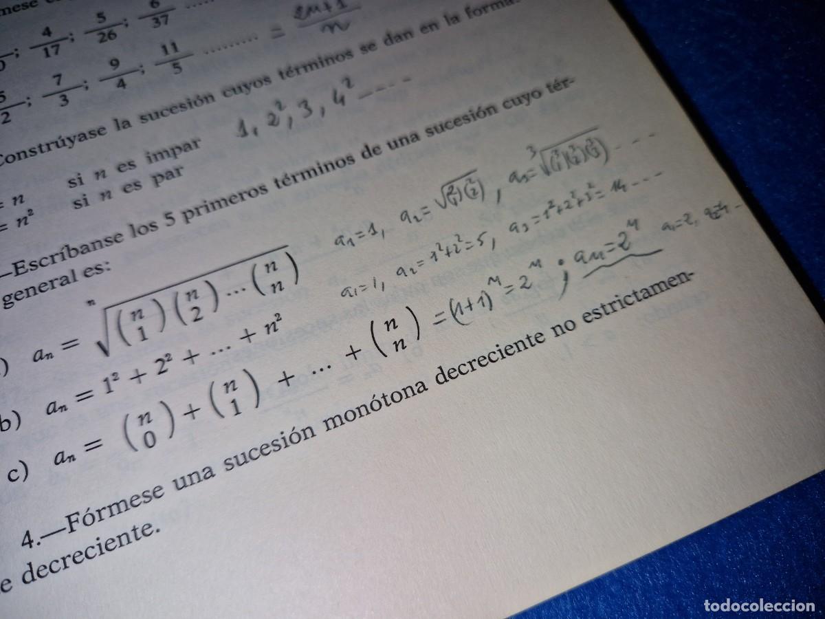 Libros de segunda mano de ciencias: MATEMATICAS COU- PROBLEMAS RESUELTOS - MARCOS LANUZA - Foto 2