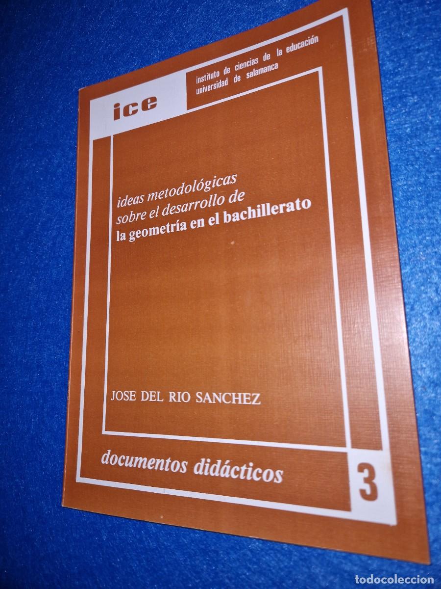 Libros de segunda mano de ciencias: GEOMETRIA EN EL BACHILLERATO -ICE - JOSE DEL RIO SANCHEZ - Foto 1