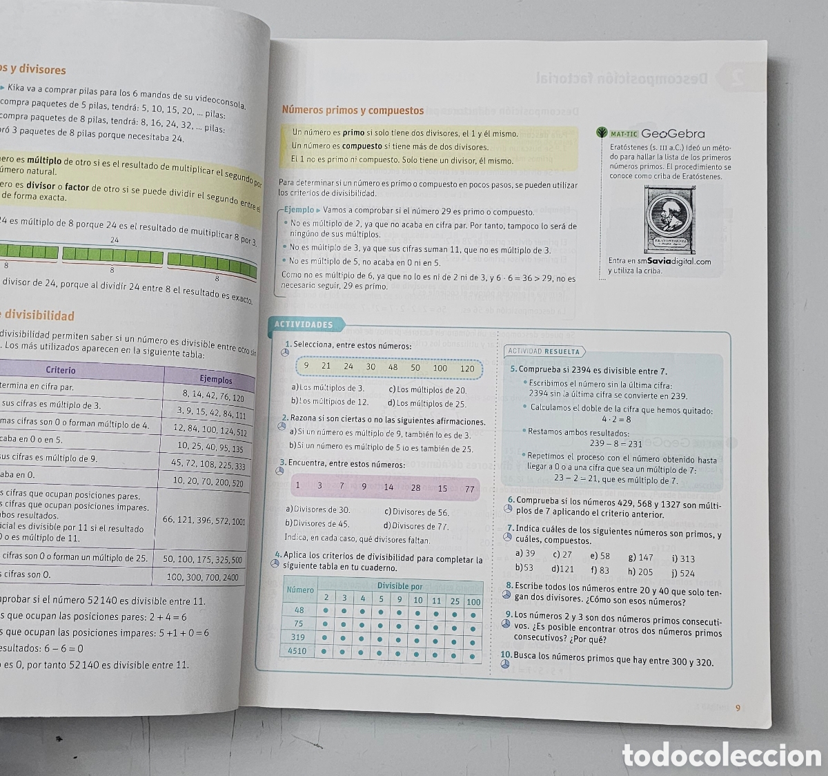 Libros de segunda mano de ciencias: LIBRO MATEMATICAS 2&deg; ESO (Espa&ntilde;a - SM - 2016) - Foto 9