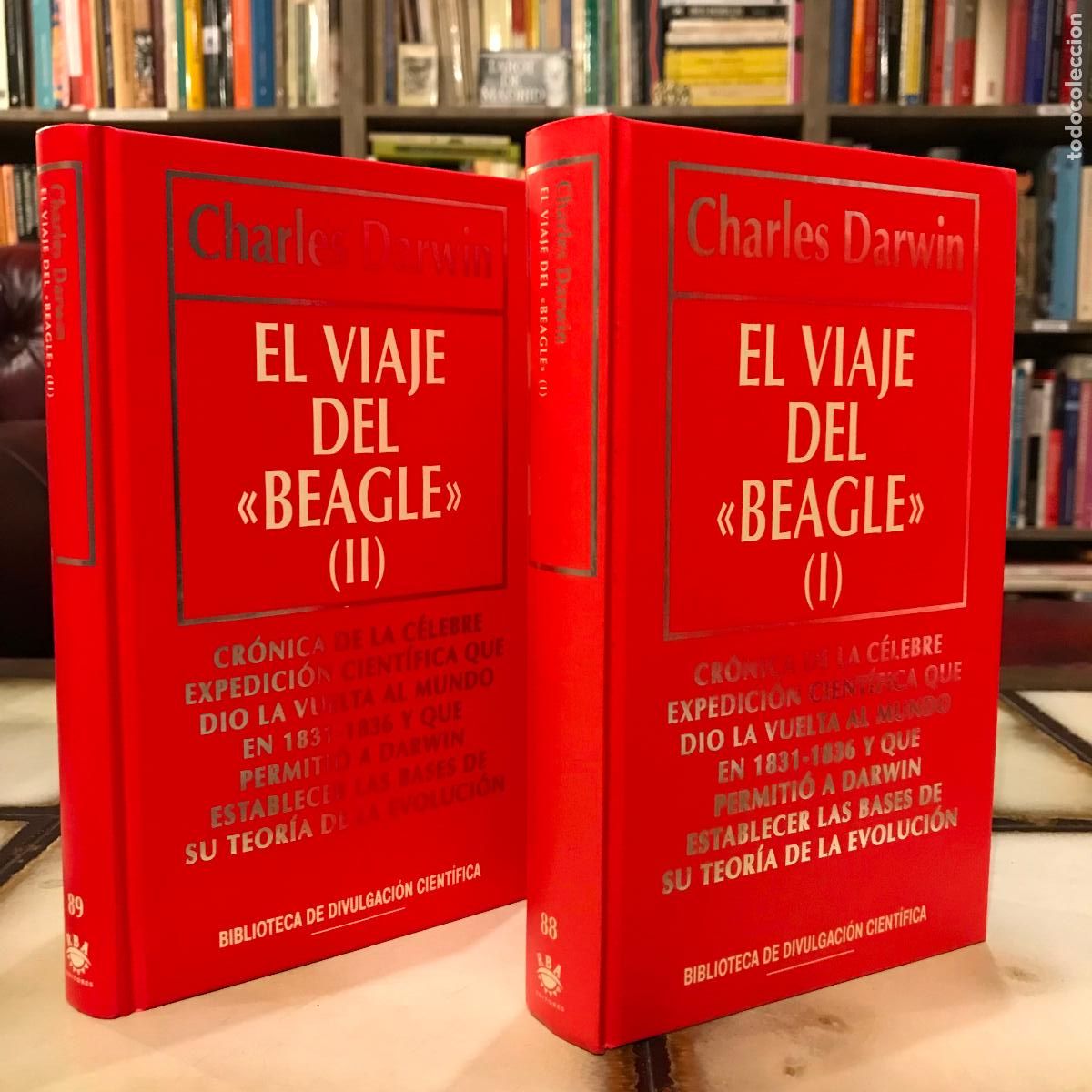 Libros de segunda mano: El viaje del Beagle I y II. Charles Darwin. - Foto 1