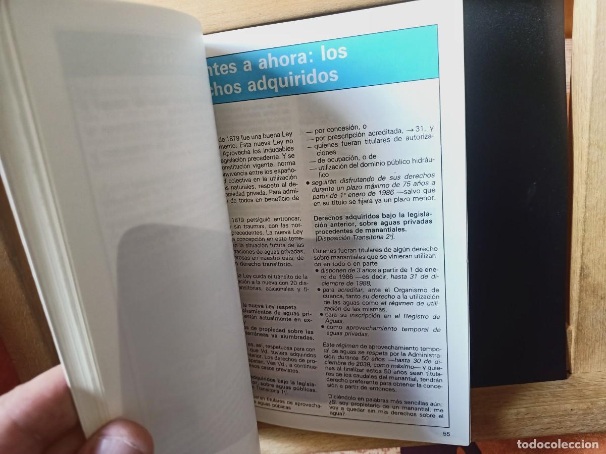 Libros de segunda mano: EL LIBRO DEL AGUA. GU&Iacute;A DE LA LEY DE AGUAS. MOPU. 1985 - Foto 9